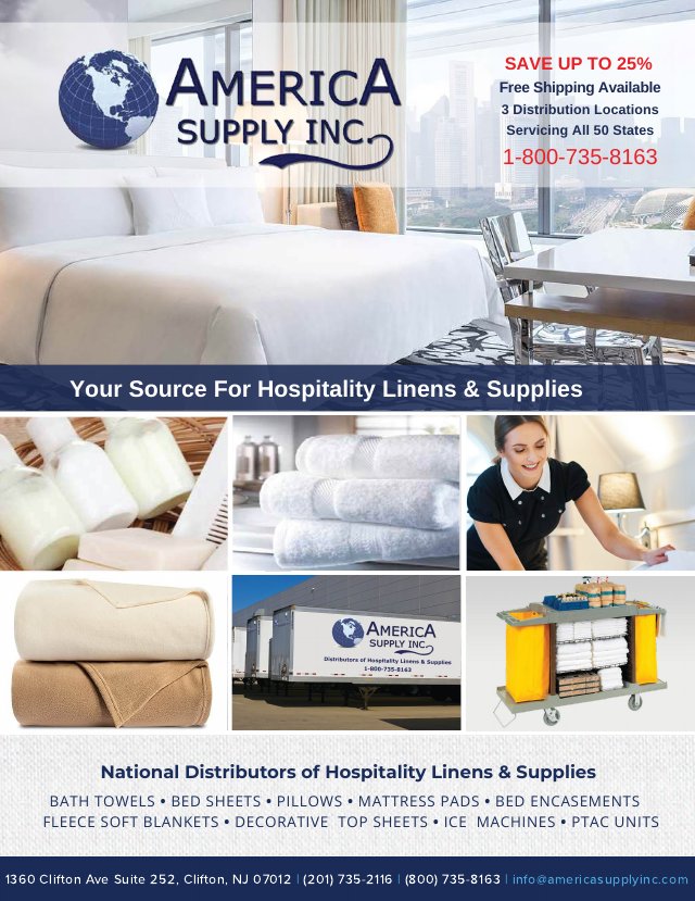 America Supply Inc 2026 Hospitality Catalog cover